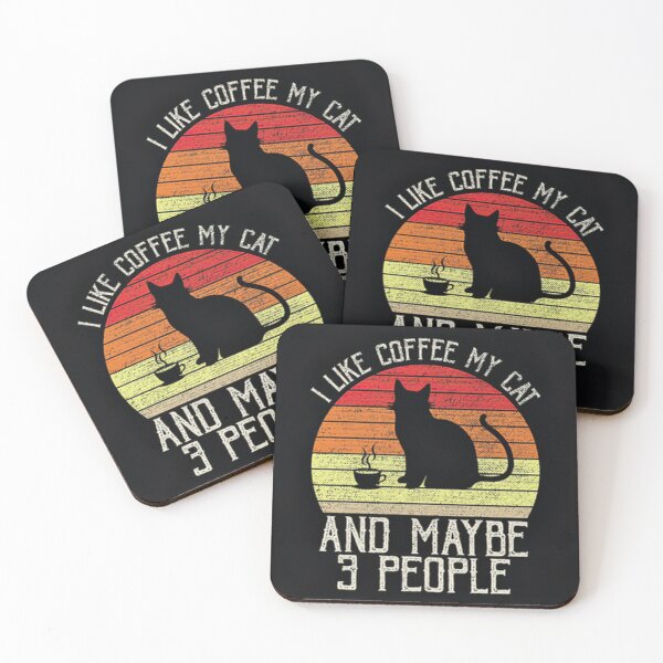 Item preview, cat and coffee collection designed and sold by GYRS.