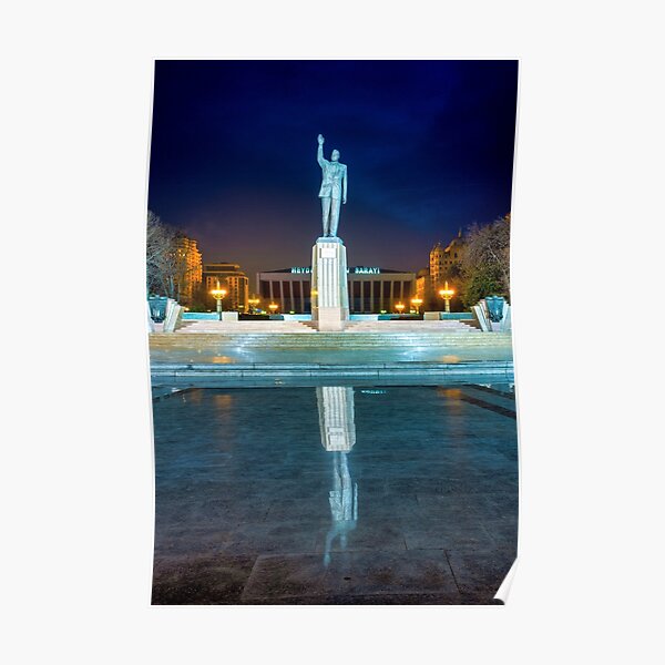 "Statue of Heydar Aliyev" Poster for Sale by troianifabrizio | Redbubble