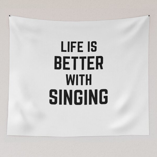 Item preview, Life Is Better With Singing Black designed and sold by Jajulile.