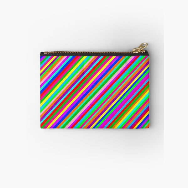 Item preview, Saturn's Rings Diagonal Rainbow Stripe Repeating Pattern designed and sold by Nicolette Olivier.