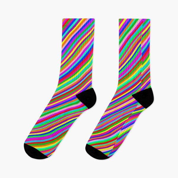 Item preview, Saturn's Rings Diagonal Rainbow Stripe Repeating Pattern designed and sold by Nicolette Olivier.
