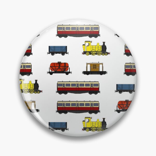 Item preview, Steam Train Magnet Sticker Pack Pattern (Yellow Loco) designed and sold by doodlerob.