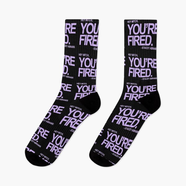 Item preview, Hey Mitch, You're FIRED. - Stacey Abrams (lavender text 2) designed and sold by Thelittlelord.