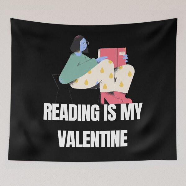 Item preview, reading is my valentine designed and sold by Original1977.