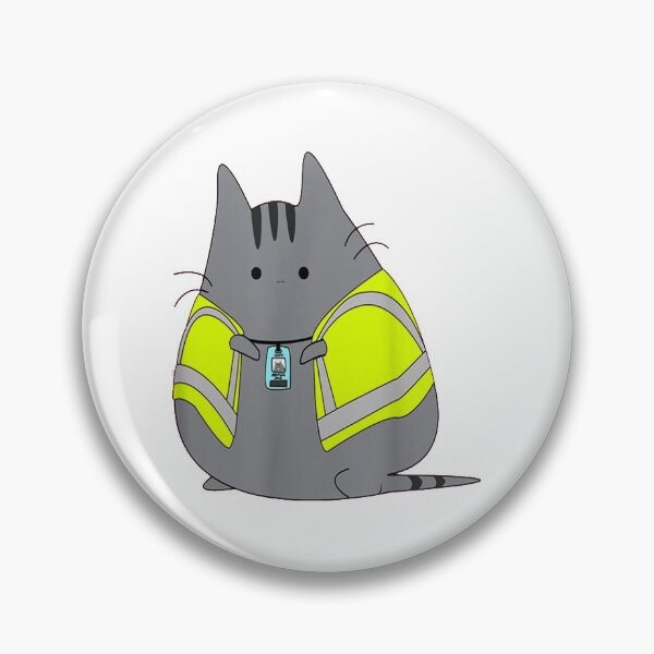 Item preview, Chubby Kitten Wearing Safety Vest, gift Funny designed and sold by murad2020.