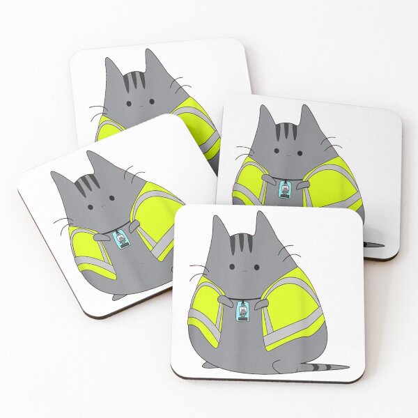 Item preview, Chubby Kitten Wearing Safety Vest, gift Funny designed and sold by murad2020.