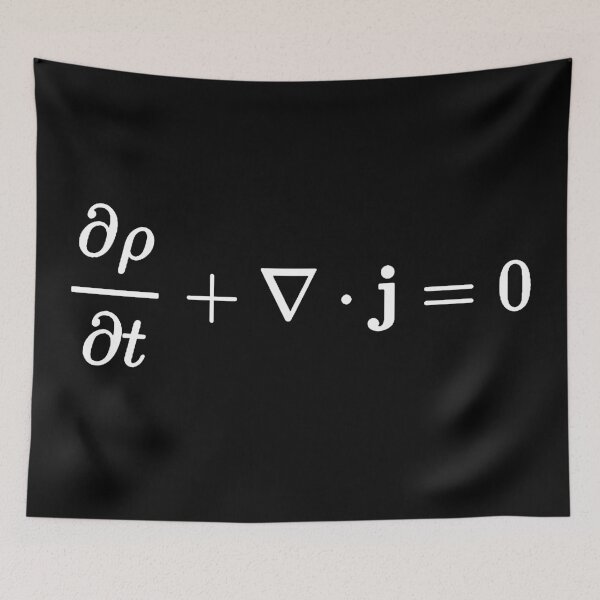 Item preview, continuity equation all physics fields basics designed and sold by NoetherSym.