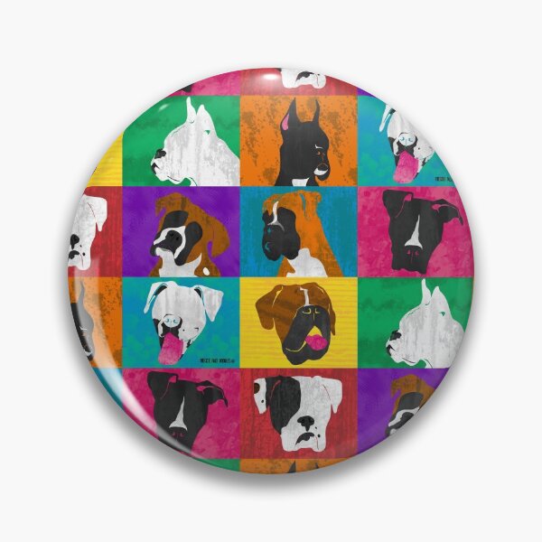 Item preview, Retro Pop Art Boxer Dog Breeds designed and sold by FFDoodles.