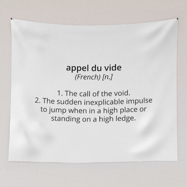 Item preview, Appel du vide- the emotions' serie #1 white designed and sold by Catharthic.