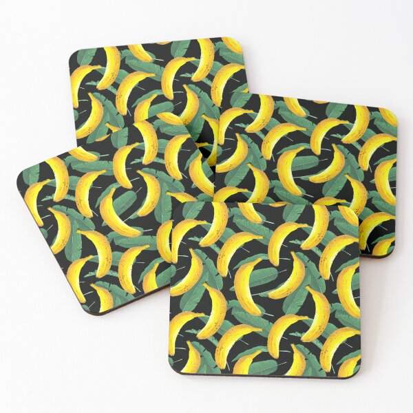 Item preview, Watercolor Banana And Leaves Pattern designed and sold by virilamissa.