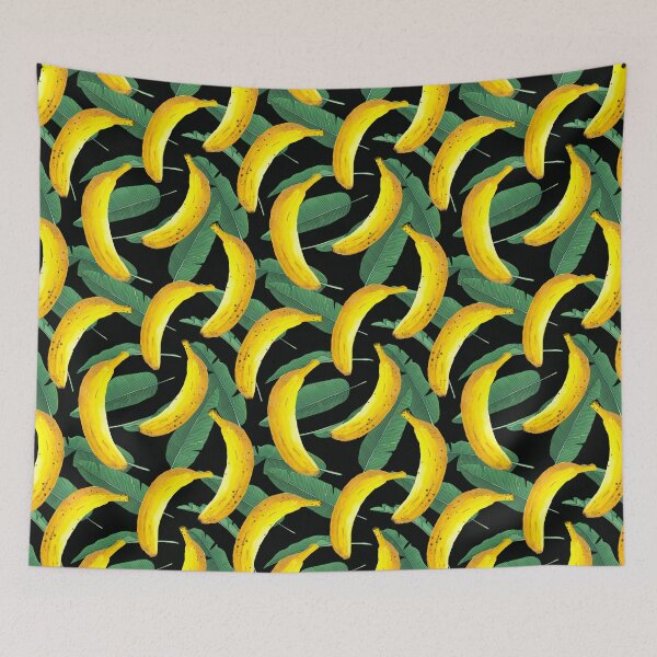 Item preview, Watercolor Banana And Leaves Pattern designed and sold by virilamissa.