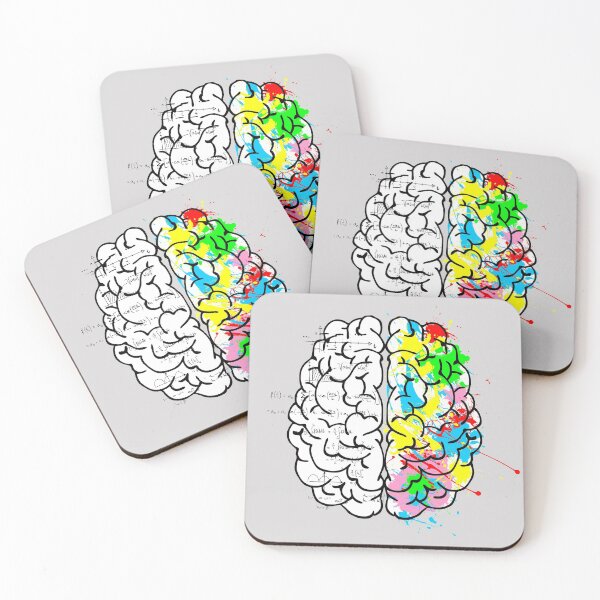 Item preview, Right Brain - Left Brain - cerebral cortex creativity intelligence designed and sold by Fruitsome.