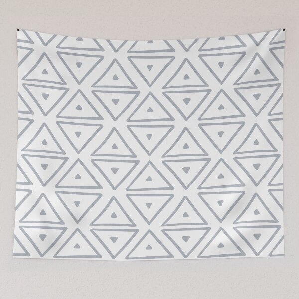 Item preview, Big Triangles in Grey designed and sold by House of Haha.