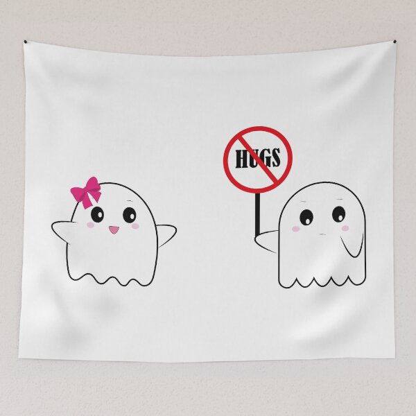 Item preview, Ghost doesn't want hugs designed and sold by Alvarenga-art.