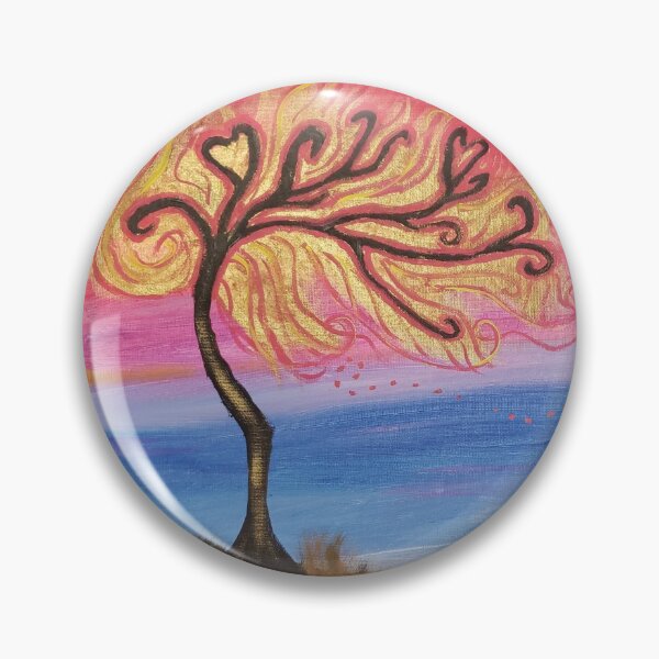 Item preview, Golden heart tree by the water designed and sold by Raineylanes.
