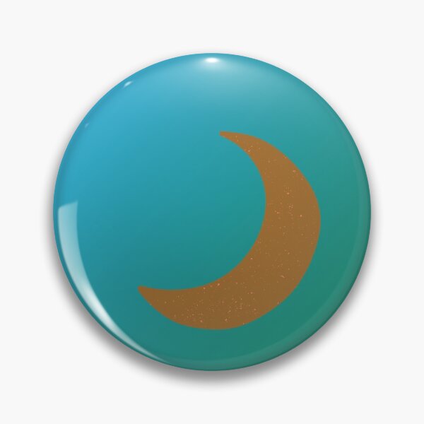 Item preview, Dark Golden Crescent Moon in Blue and Green Gradient Sky designed and sold by ShaunSandhu.