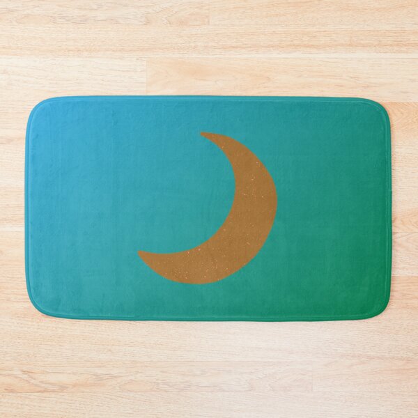 Item preview, Dark Golden Crescent Moon in Blue and Green Gradient Sky designed and sold by ShaunSandhu.