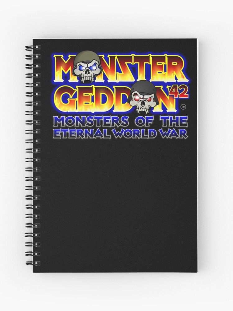 Thumbnail 1 of 3, Spiral Notebook, MONSTERGEDDON 42 Logo Block designed and sold by MONSTERGEDDON42.