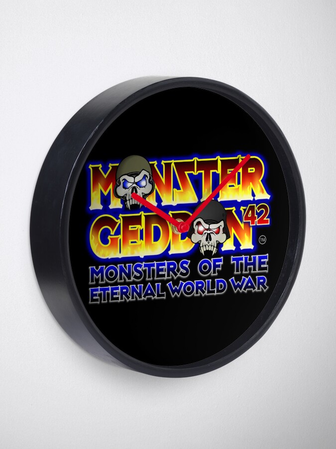 Thumbnail 2 of 4, Clock, MONSTERGEDDON 42 Logo Block designed and sold by MONSTERGEDDON42.