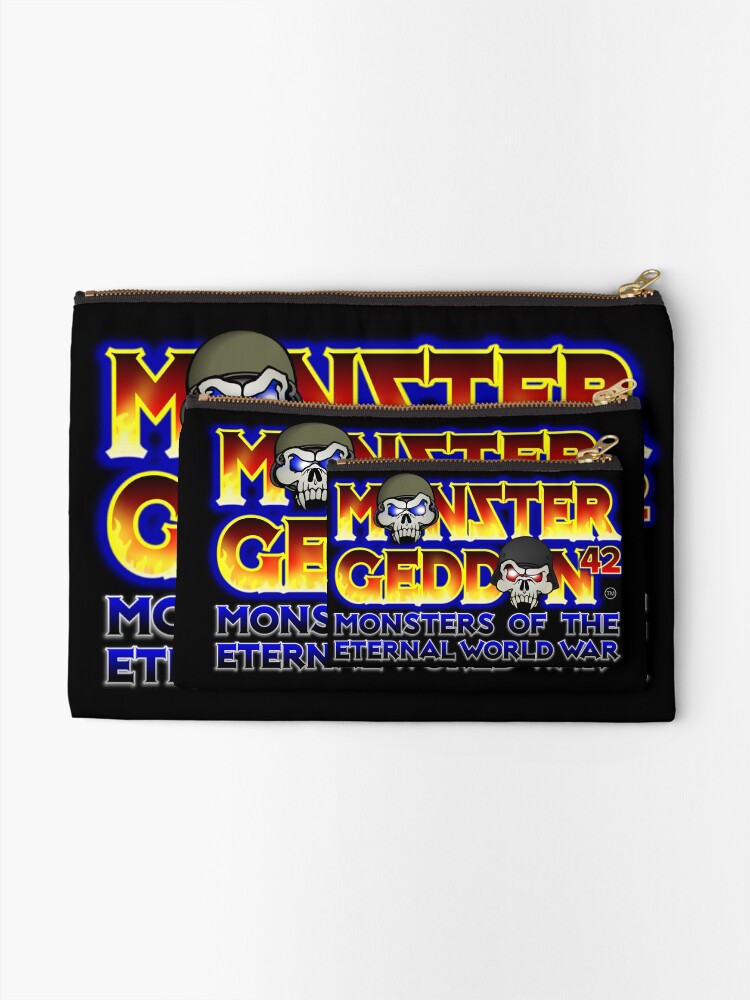 Alternate view of MONSTERGEDDON 42 Logo Block Zipper Pouch