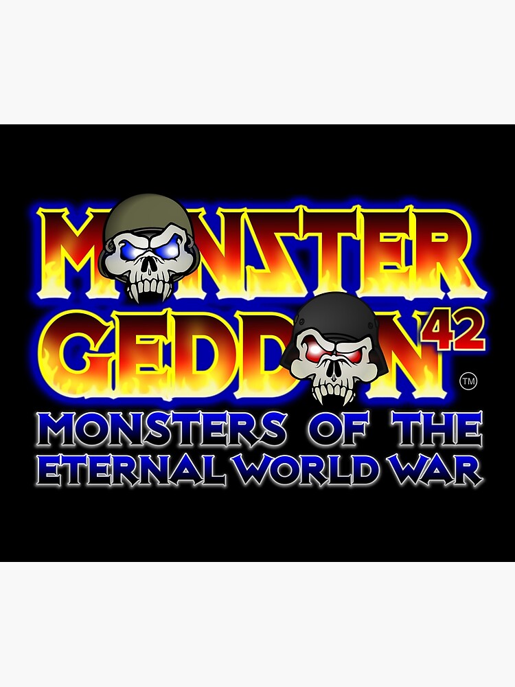 Thumbnail 6 of 6, Throw Blanket, MONSTERGEDDON 42 Logo Block designed and sold by MONSTERGEDDON42.