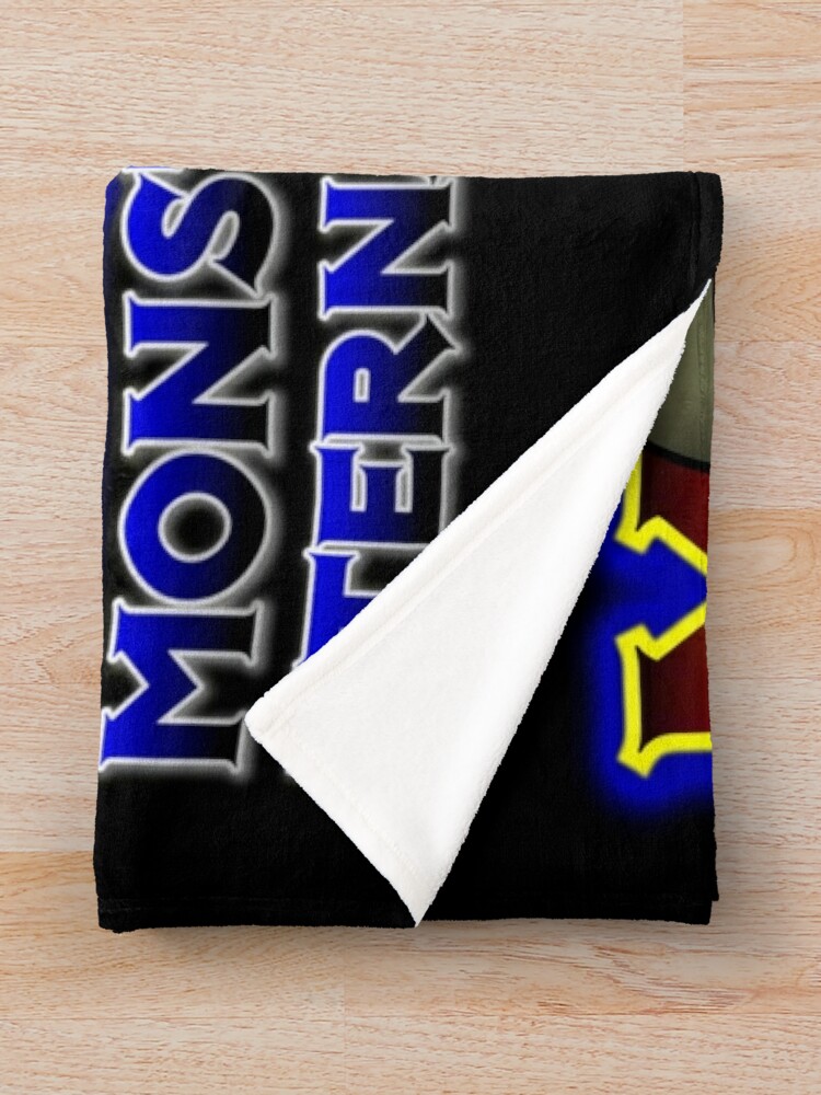 Alternate view of MONSTERGEDDON 42 Logo Block Throw Blanket
