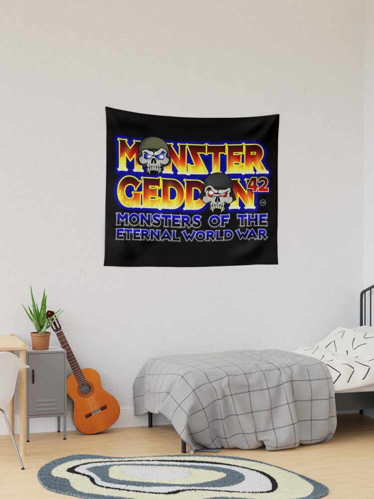 Thumbnail 1 of 3, Tapestry, MONSTERGEDDON 42 Logo Block designed and sold by MONSTERGEDDON42.