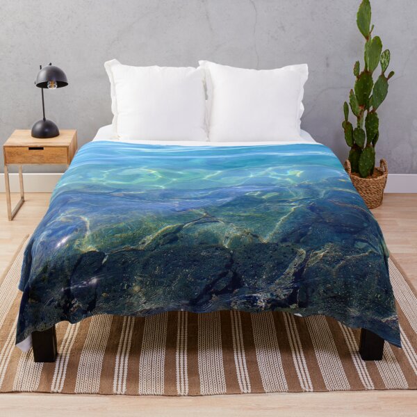 Item preview, Olas de mar rocosas y cristalinas de color azul intenso de Lanzarote designed and sold by hearthearts.