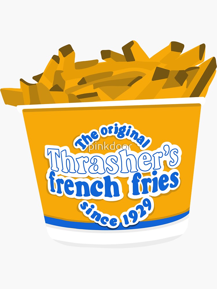 Thumbnail 3 of 3, Sticker, Thrasher's French Fries designed and sold by pinkdoor.