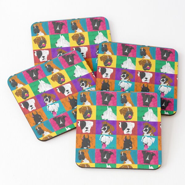 Item preview, Retro Pop Art Boxer Dog Breeds designed and sold by FFDoodles.