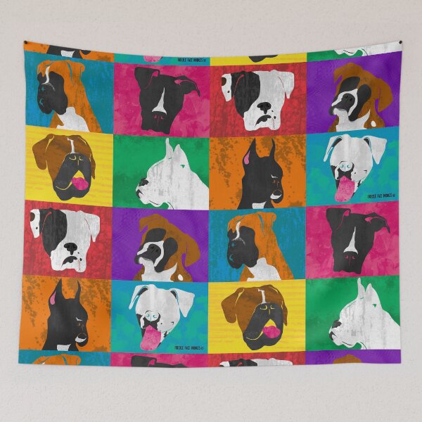 Item preview, Retro Pop Art Boxer Dog Breeds designed and sold by FFDoodles.