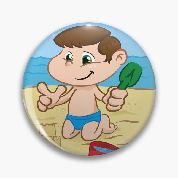 Item preview, Illustration is a character child playing on the beach. Ideal for sports and institutional information designed and sold by LucianoCosmo.