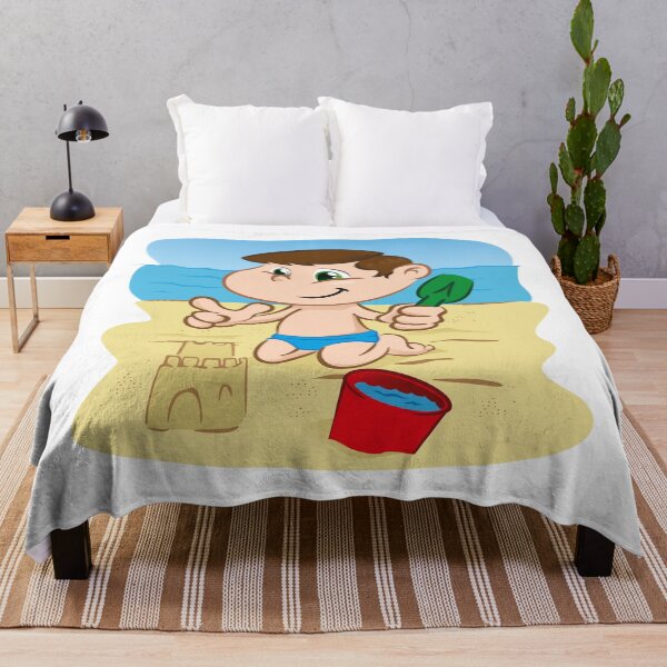 Item preview, Illustration is a character child playing on the beach. Ideal for sports and institutional information designed and sold by LucianoCosmo.