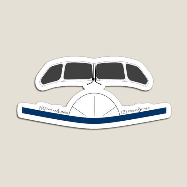 Item preview, Boeing 787 Dreamliner Front Windshield Nose Design designed and sold by Aviation Tees.