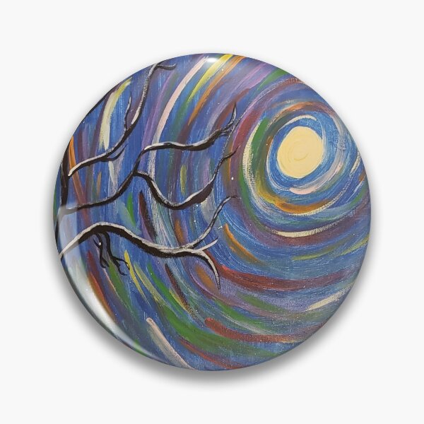 Item preview, Whimsical moon with colored swirl in winter designed and sold by Raineylanes.