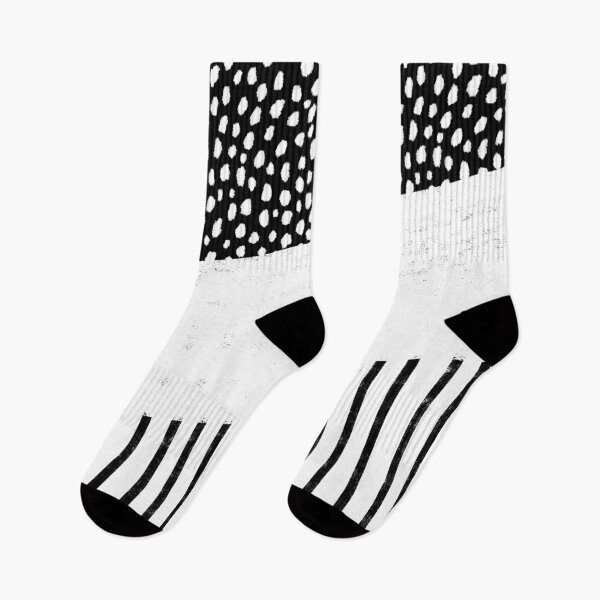 Item preview, Polka Dots and Stripes Pattern (white/black) designed and sold by Design Minds Boutique.