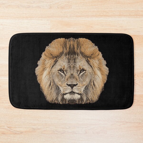 Item preview, Lion male face, African big cats, big cat shirt for men designed and sold by Kirei-Lily.