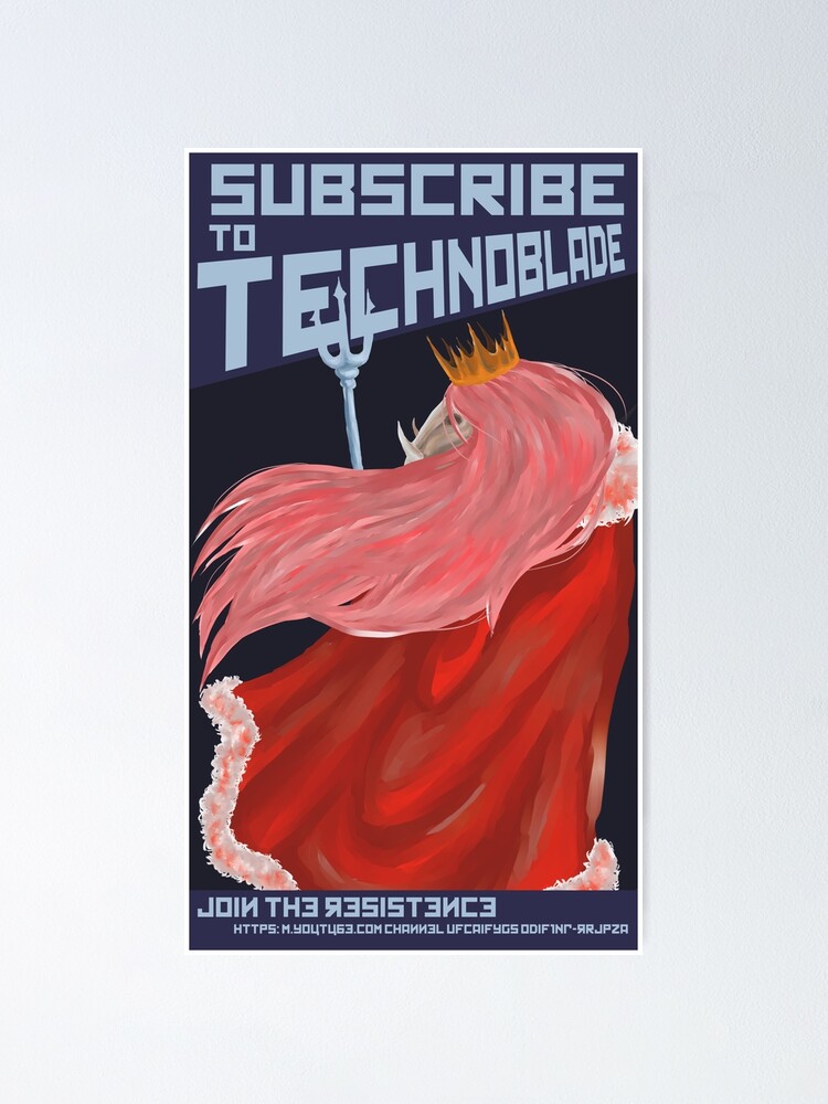 technoblade never dies art Poster for Sale by khunthull