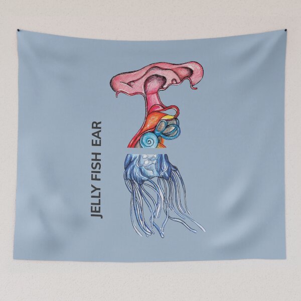 Item preview, JELLY FISH EAR by FrankenDuo cloudy blue designed and sold by FrankenDuo.