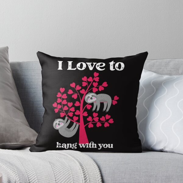 Item preview, I love to hang with you valentine's Sloth couple designed and sold by joanaoberg.
