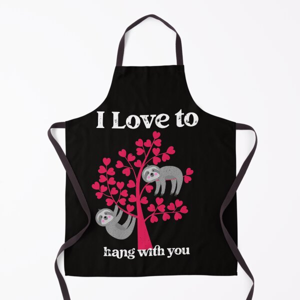 Item preview, I love to hang with you valentine's Sloth couple designed and sold by joanaoberg.