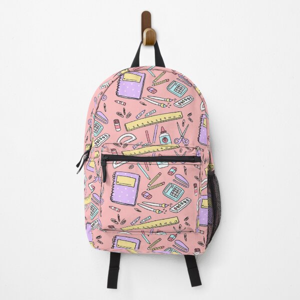 Item preview, School Supplies Pattern Pink designed and sold by Alexa Martin.