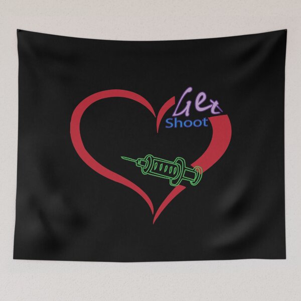 Item preview, Get shoot shot heart vaccine - vaccinated designed and sold by JAZTshirt.