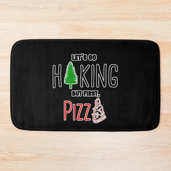 Aperçu de l'œuvre Allons faire de la randonnée mais première pizza - La randonnée et l'amour de la pizza créée et vendue par Rabbitti.
