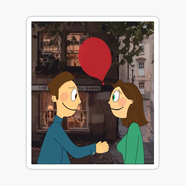beautiful love story Lana and Lou Sticker