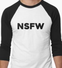 Camiseta ¾ bicolor para hombre NSFW