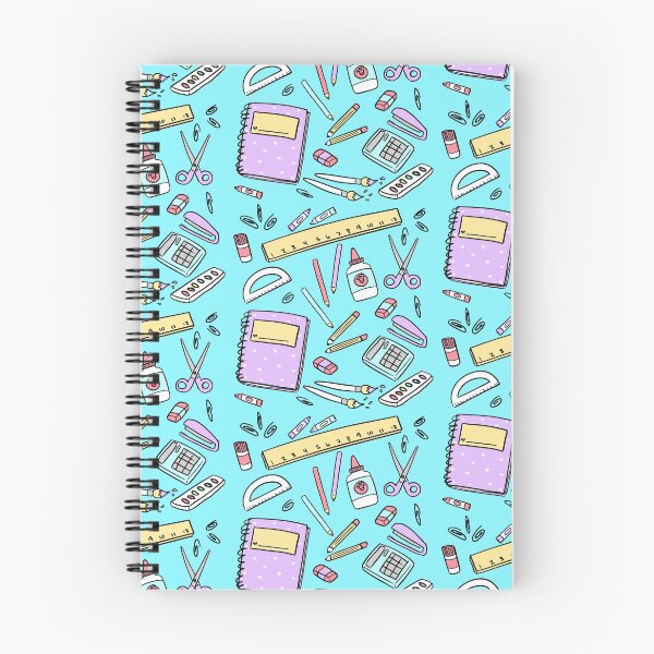 Item preview, School Supplies Pattern Blue designed and sold by Alexa Martin.