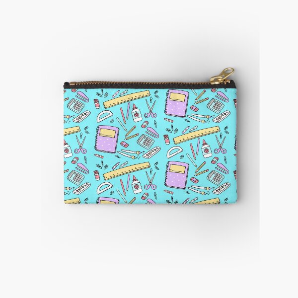 Item preview, School Supplies Pattern Blue designed and sold by Alexa Martin.