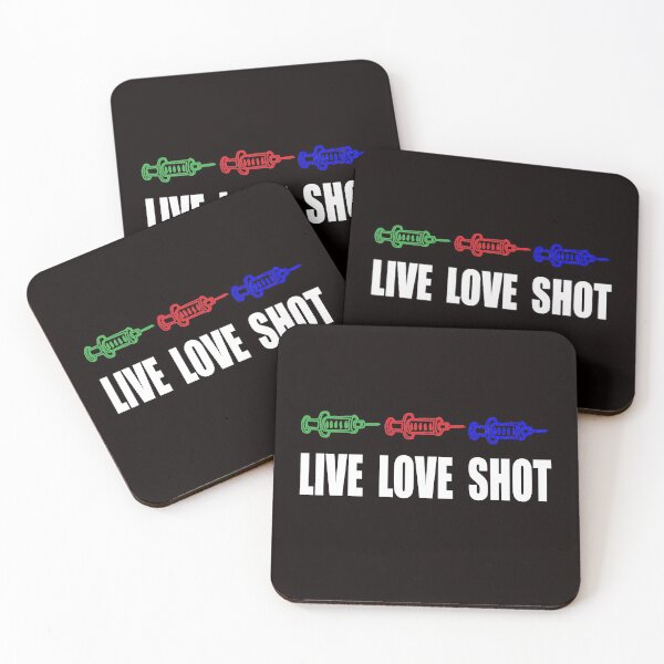 Item preview, Live Love Shot - vaccinate vaccine designed and sold by JAZTshirt.