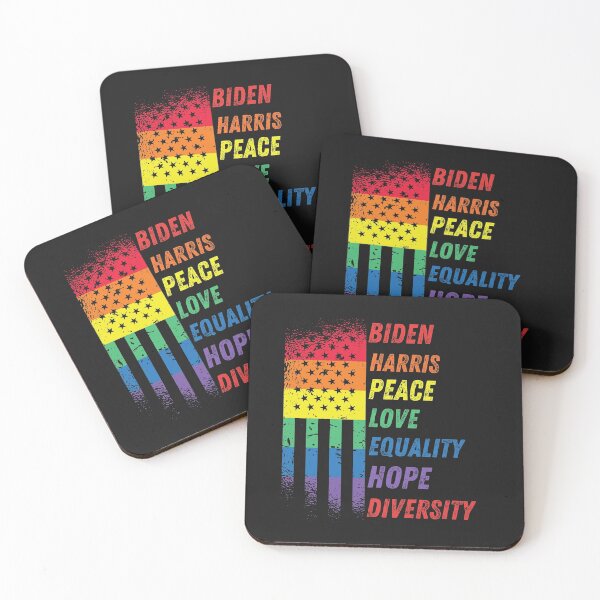 Item preview, Biden Harris Rainbow American Flag Novelty Tee Inauguration designed and sold by Marathon-Runner.